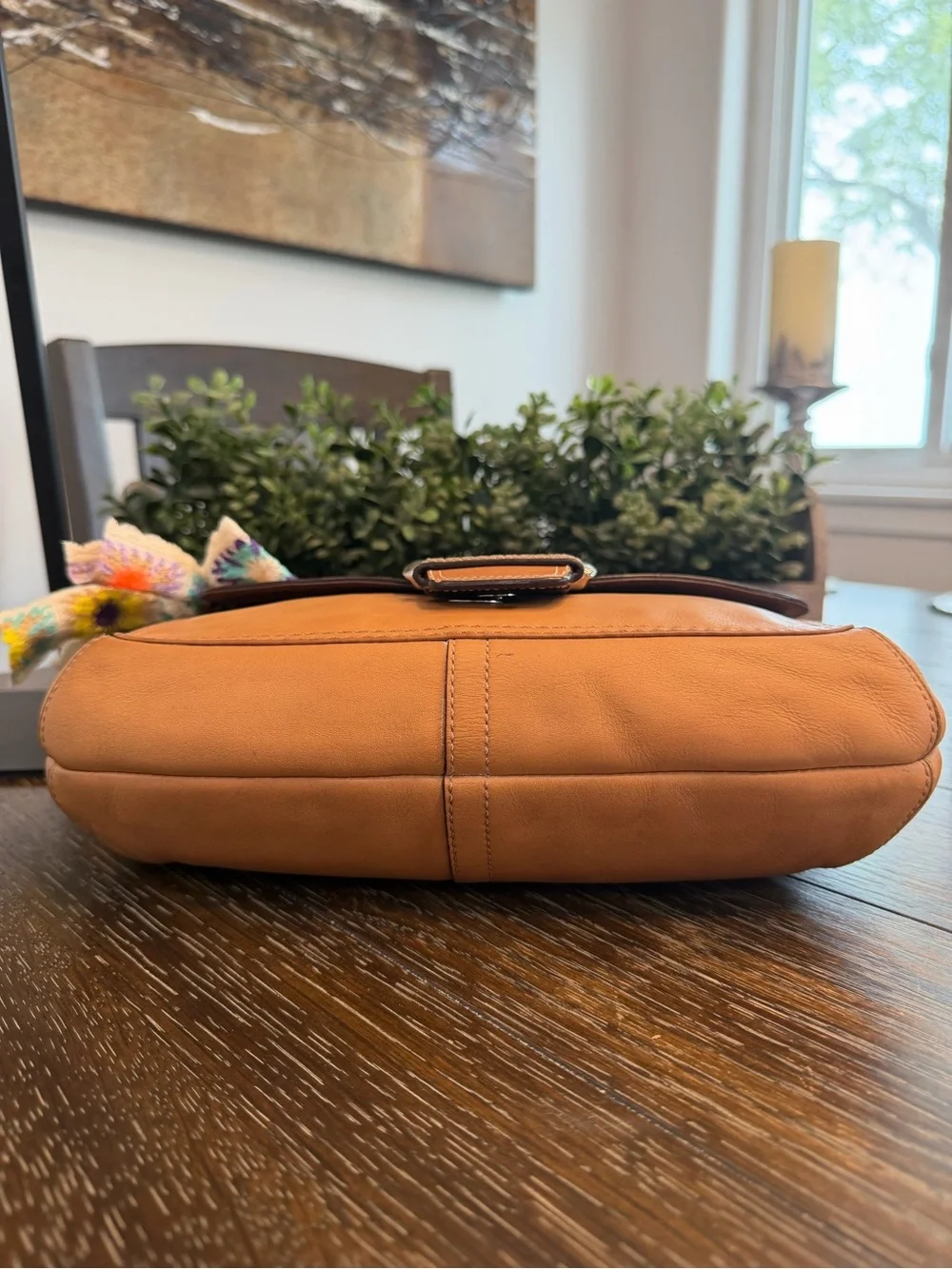 Coach SoHo Glove-Tanned Leather Buckle Flap Bag F13105